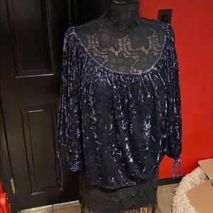 American Eagle Outfitters Velvet Blouse